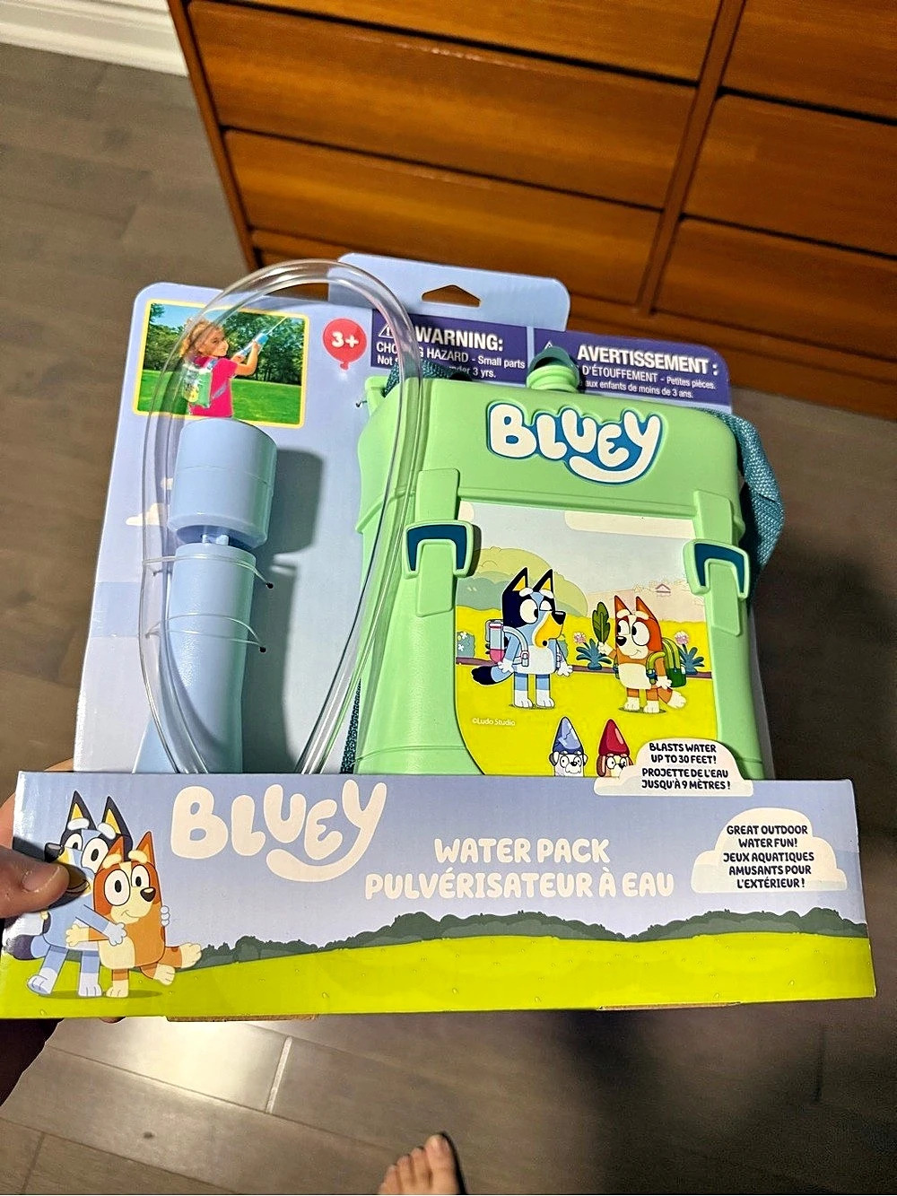 Bluey Water Pack Kids Green NWT